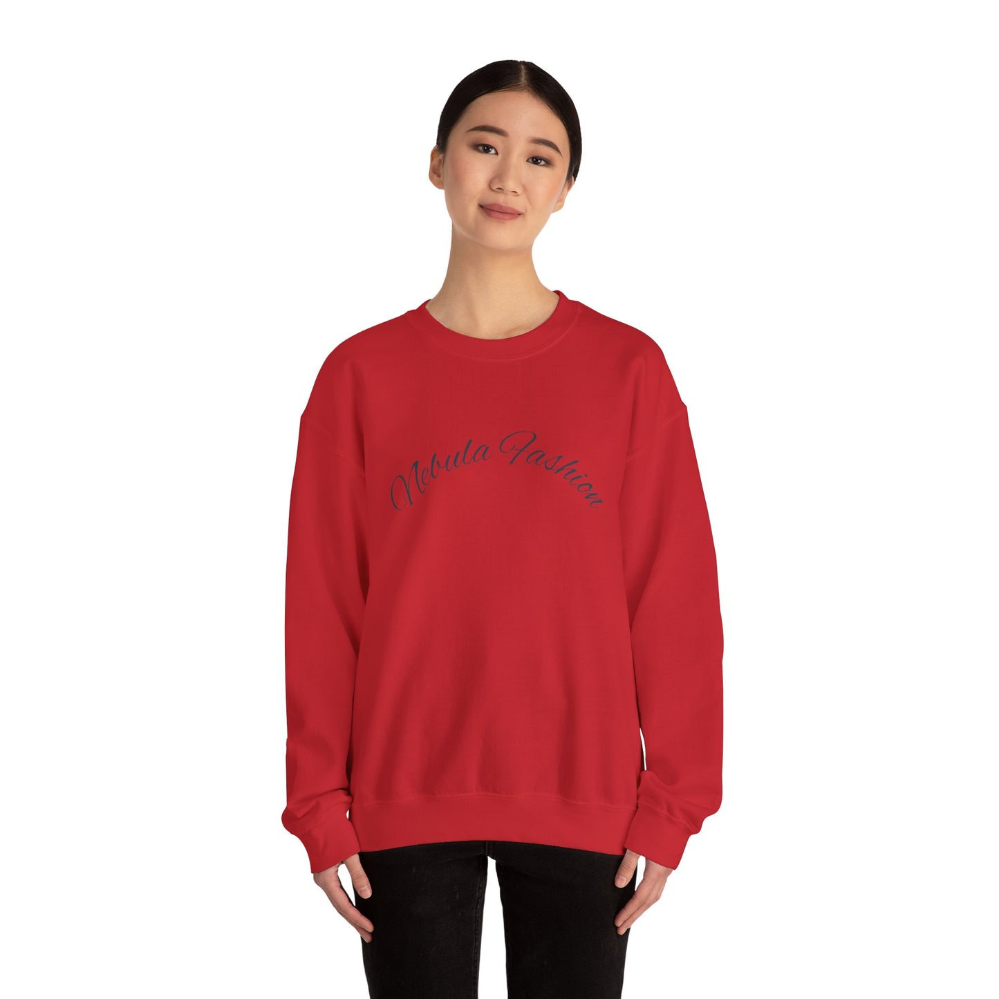 Galaxy Hair Crewneck Sweatshirt — Cosmic Woman Illustration