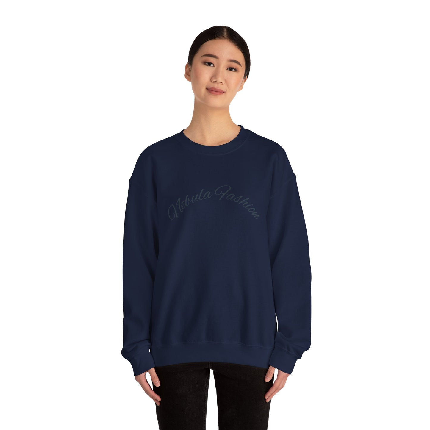 Galaxy Hair Crewneck Sweatshirt — Cosmic Woman Illustration