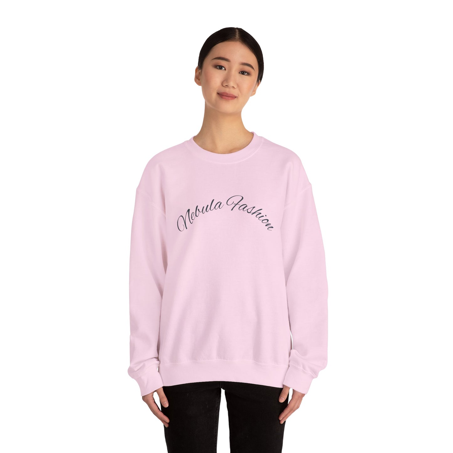 Galaxy Hair Crewneck Sweatshirt — Cosmic Woman Illustration