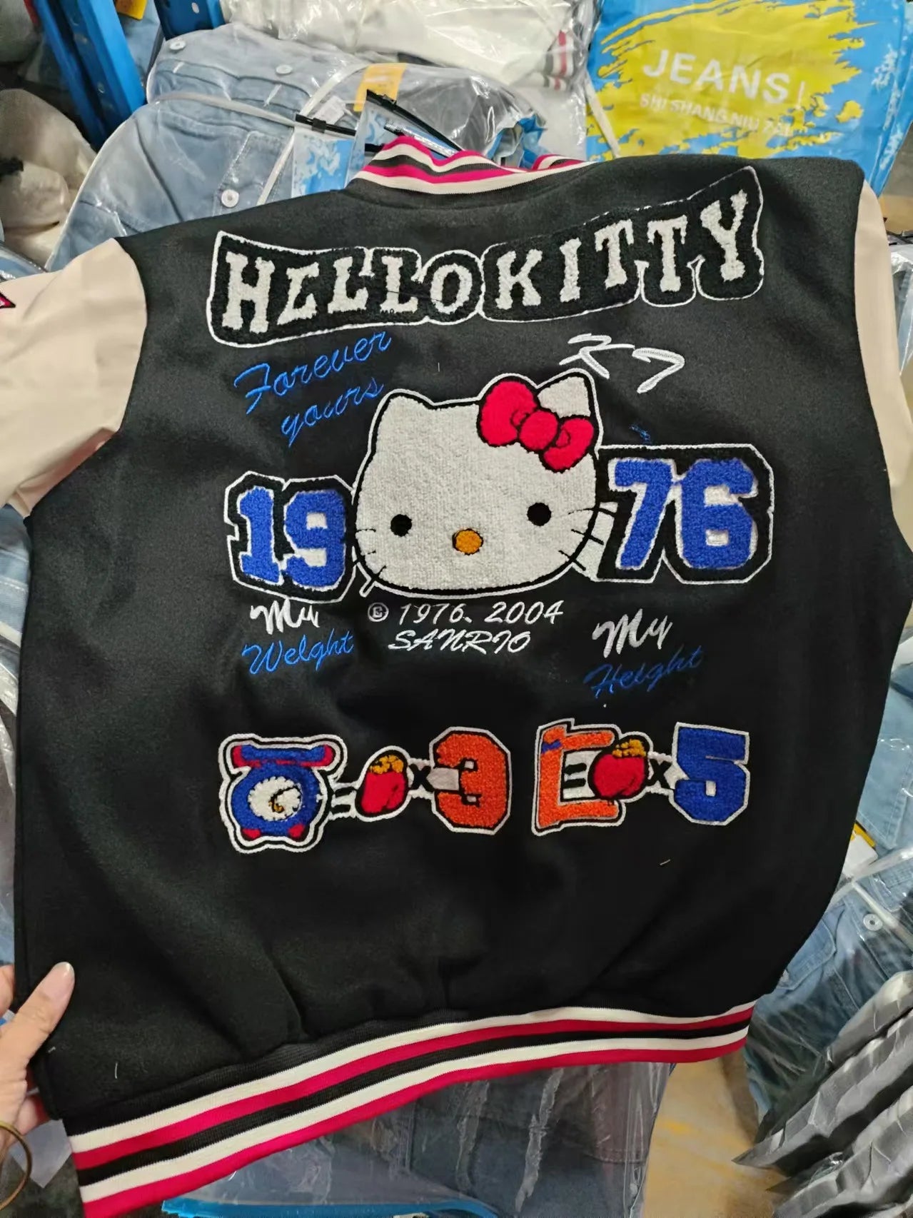 Hello Kitty Baseball Jacket Coat Hoodie