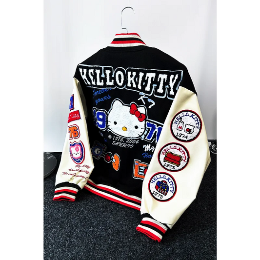 Hello Kitty Baseball Jacket Coat Hoodie